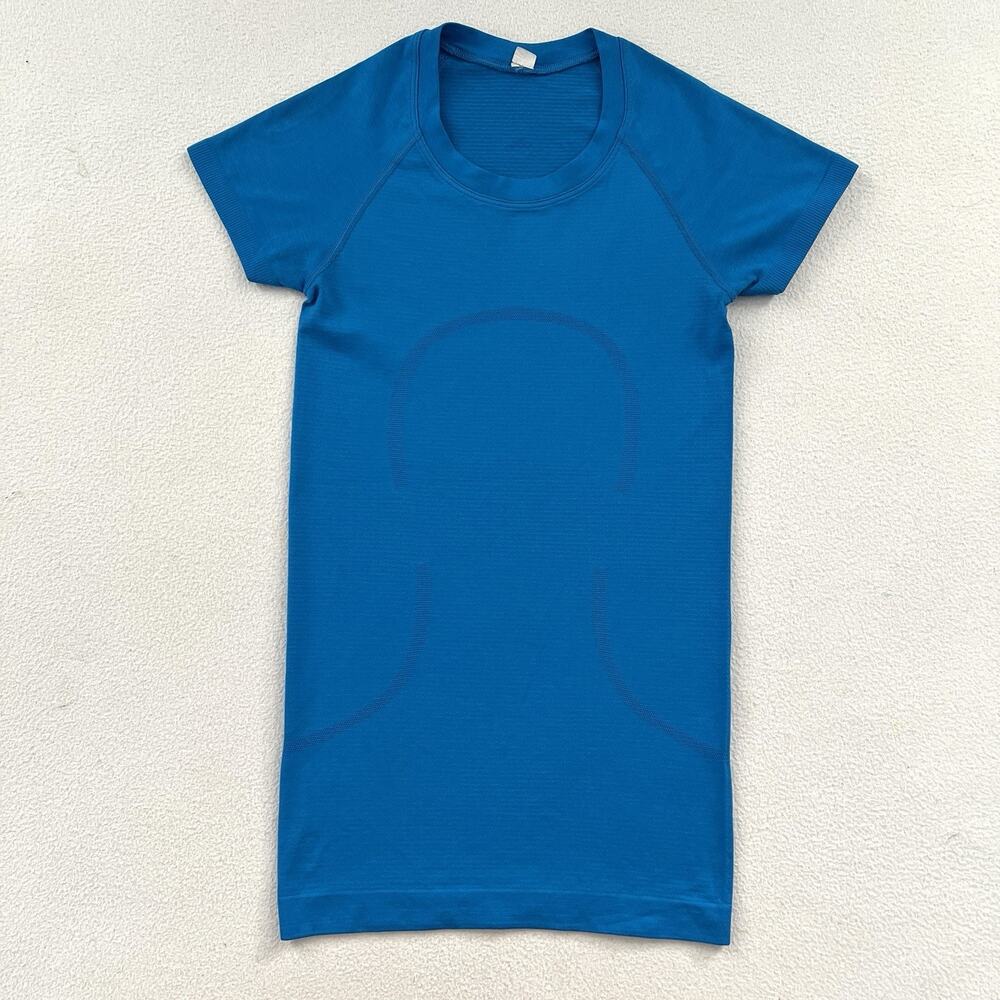 Lululemon Poolside Blue Swiftly Tech 2.0 Short Sleeve SS Crew Seamless Shirt 0
